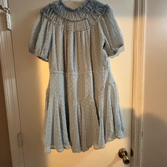 Entro Gray Ruffled Blouse - Picture 3 of 3
